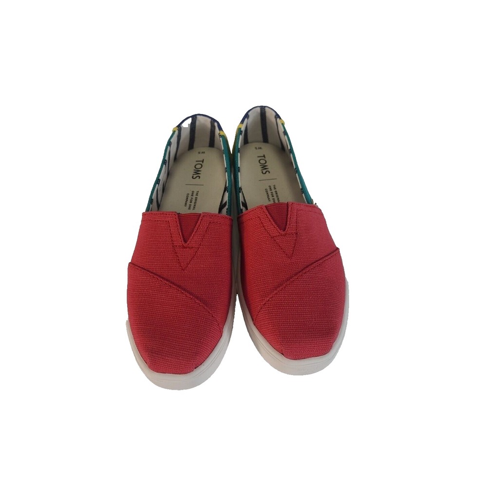 TOMS Alpargata Slip On ‎ Womens Multi Color Flats Casual 1002810419-11 - Picture 2 of 7